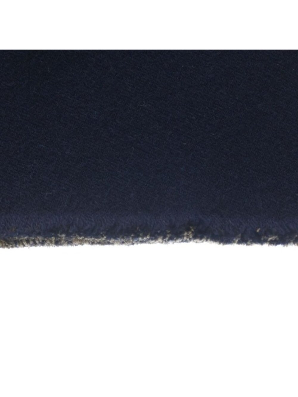 Gucci GG Pattern Reversible Wool Scarf Navy Brown - Picture 3 of 6